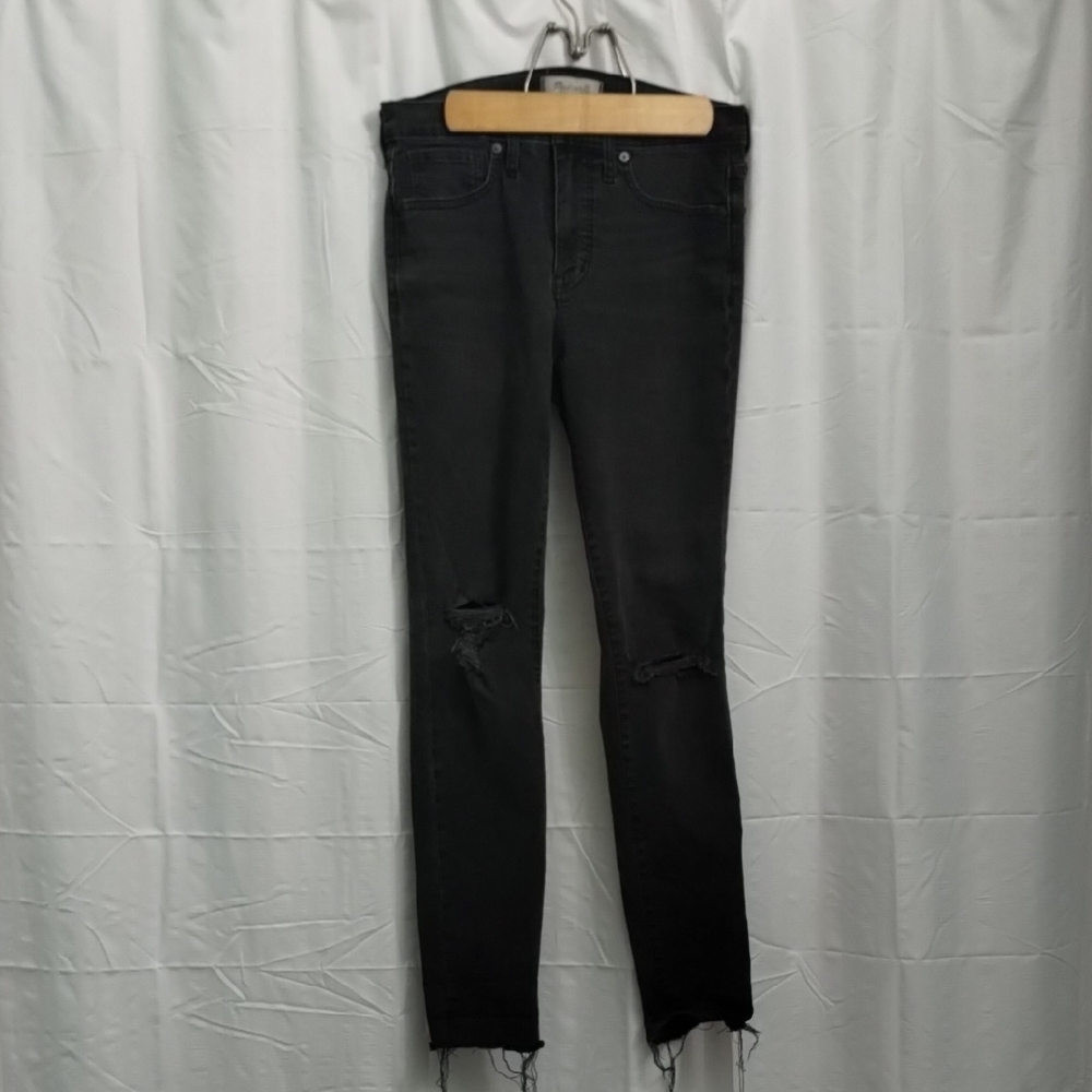 Madewell Womens Jeans 9" High Rise Skinny Raw Hem